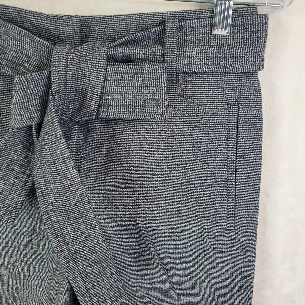 Aritzia Wilfred Jallade Grey Cashmere Wool Blend Tweed Pants 10 High Rise Ankle - Picture 6 of 14